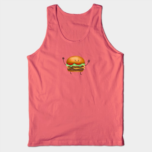 Double Cheeseburger Tank Top by mailshansen